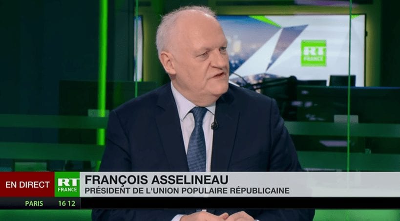 François Asselineau invité sur RT-France – 14/01/2019