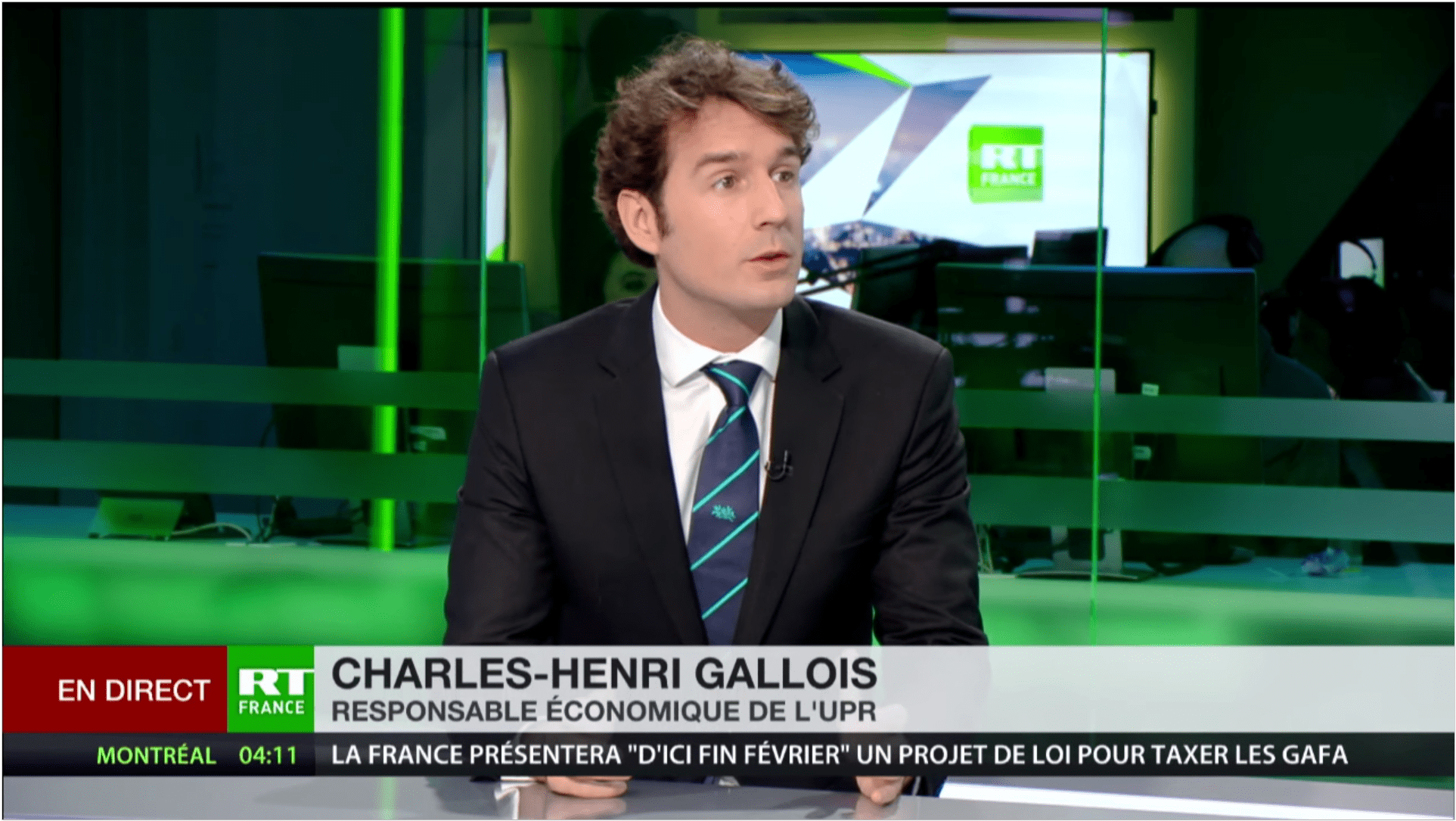 Charles-Henri Gallois invité sur RT-France – 20/01/2019