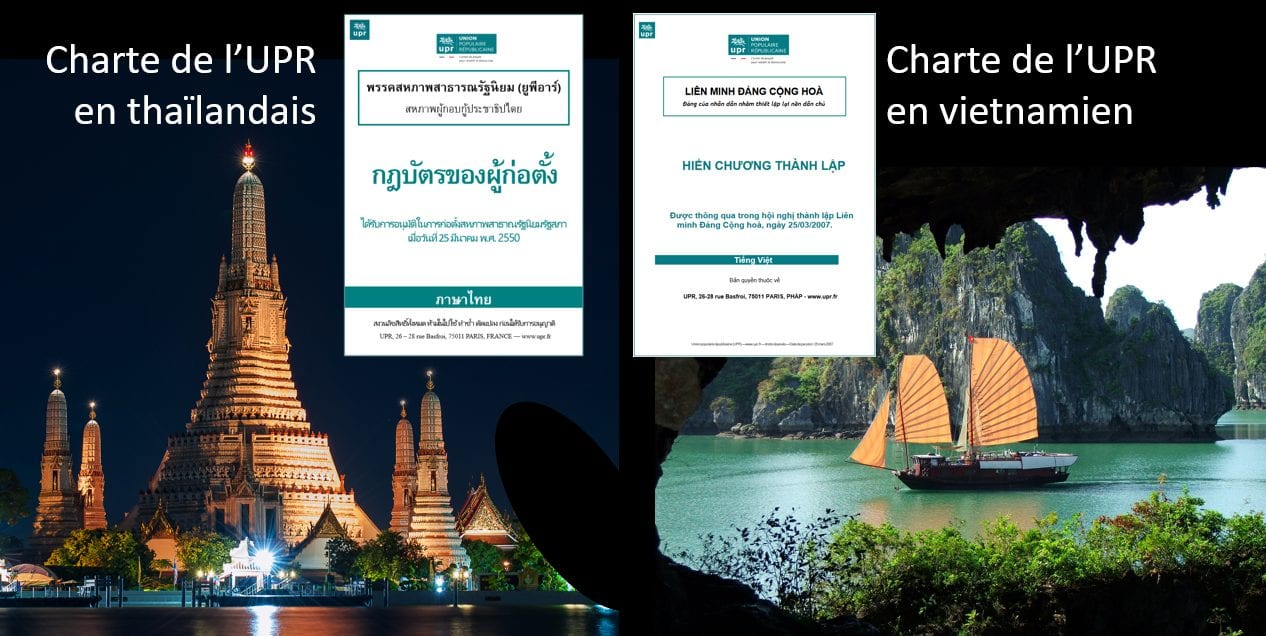 Notre Charte fondatrice traduite en thaïlandais et en vietnamien