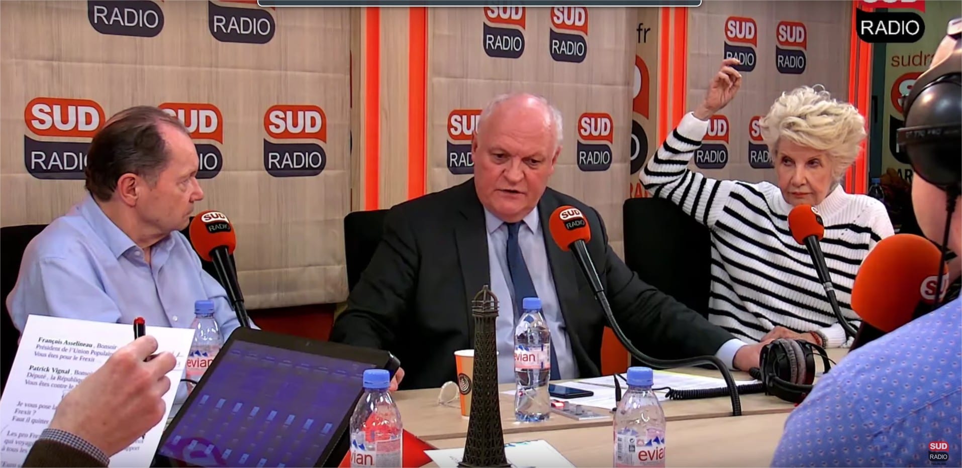 Les vraies voix sur Sud radio du 19 mars 2019 : #Frexit, la France doit-elle quitter l'Europe ? François  Asselineau de l'UPR face à Patrick Vignal d'En Marche