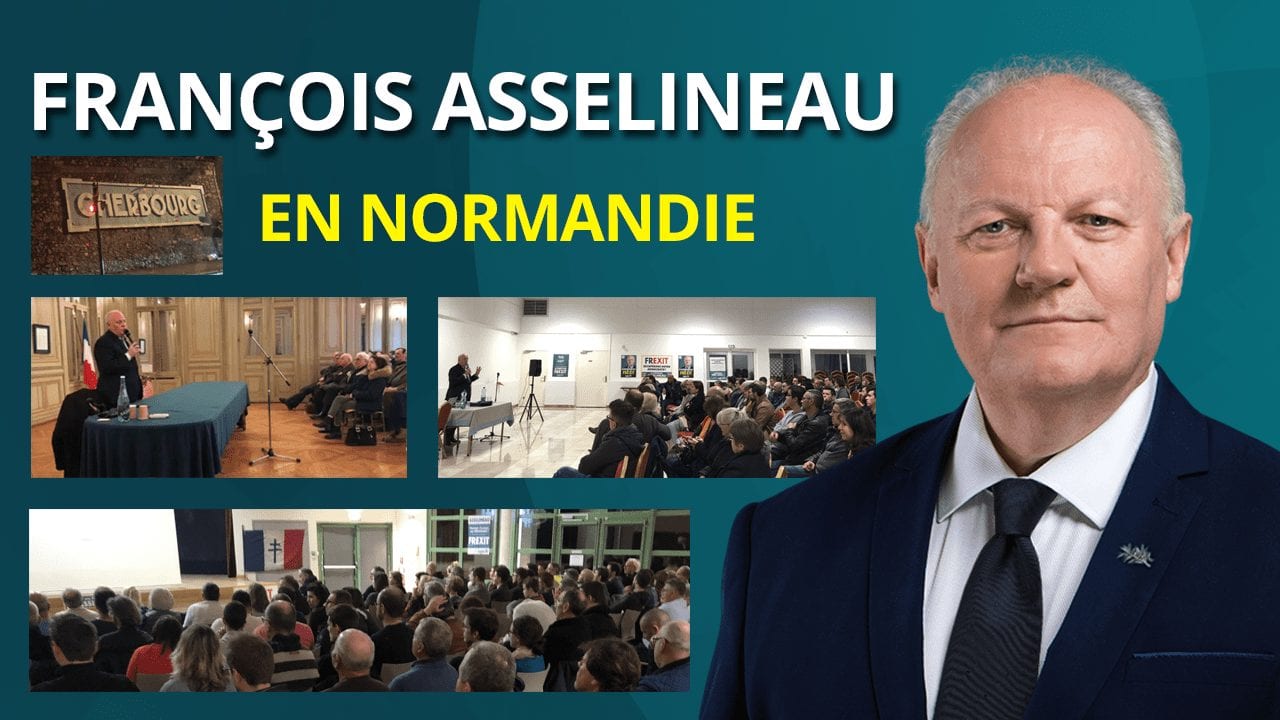 Récapitulatif des vidéos de la tournée de François Asselineau en Normandie