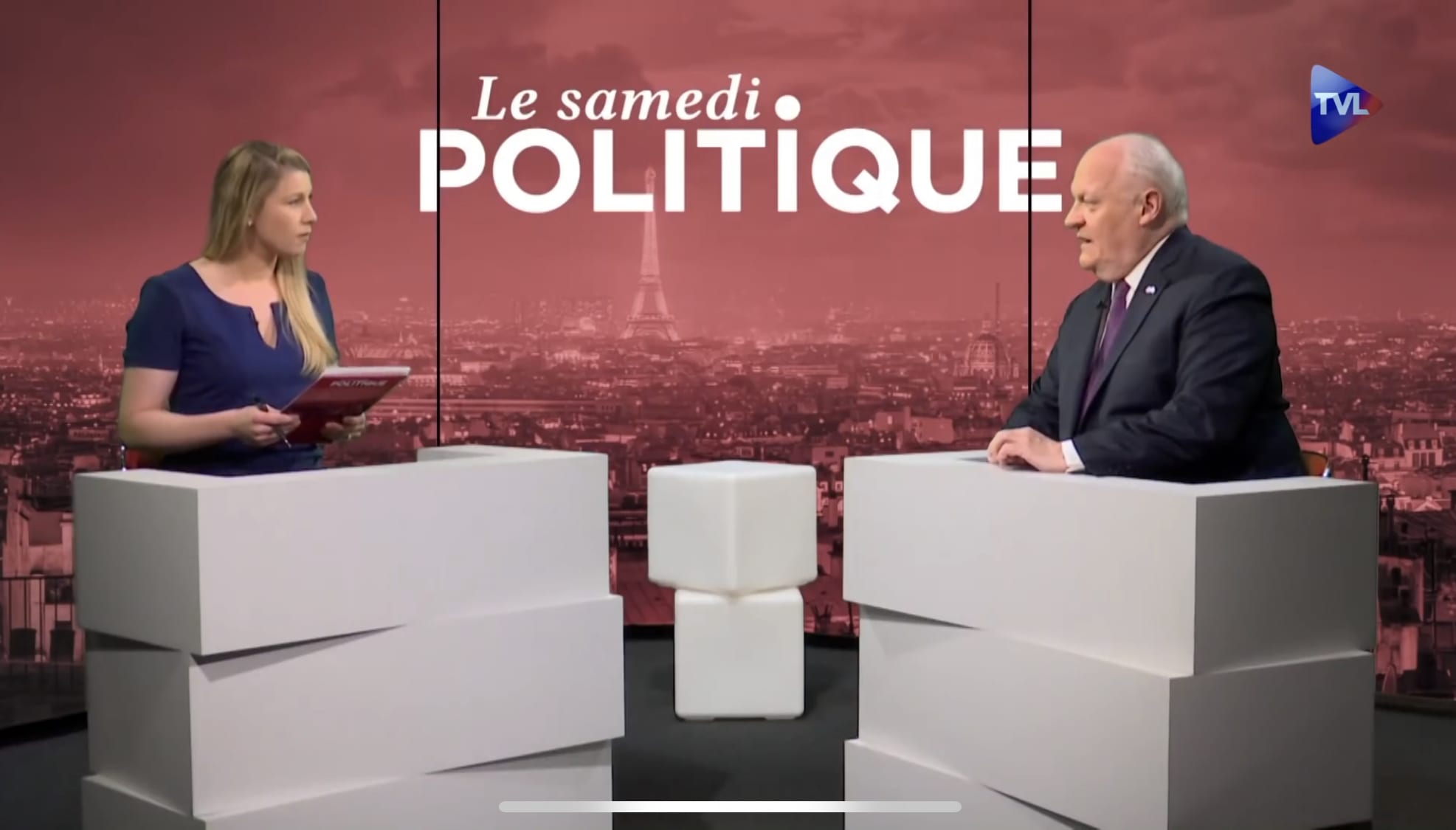 François Asselineau invité d'Élise Blaise sur TVL – 13/04/2019