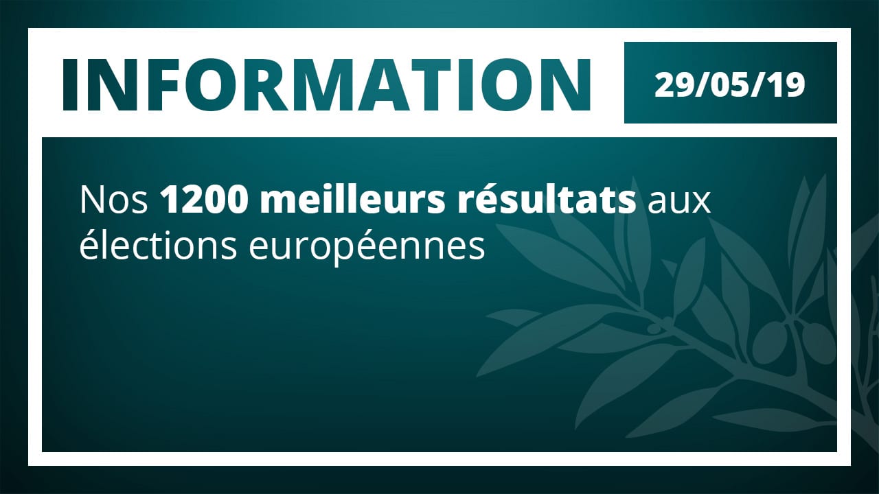 Nos 1 200 meilleurs résultats aux élections européennes