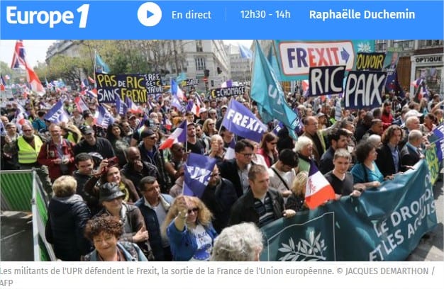 Très bon article d'Europe 1 : La campagne de François Asselineau, un système D très visible