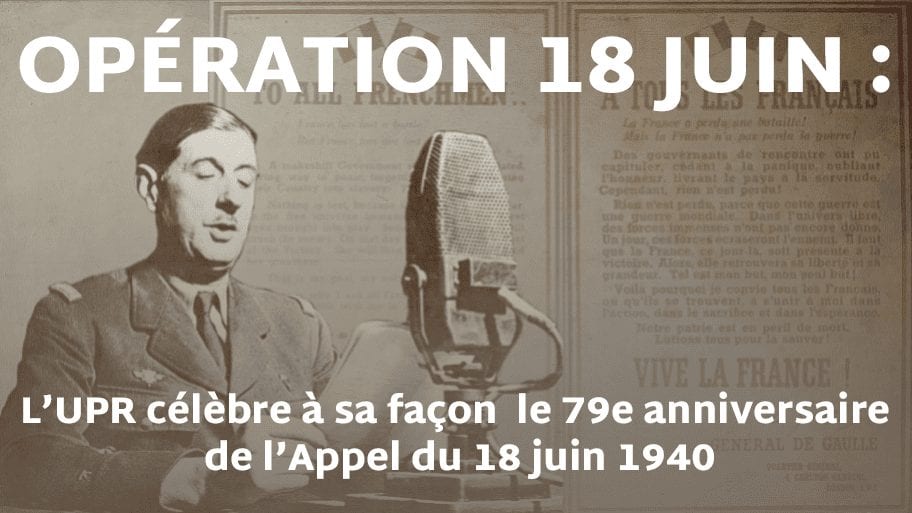 OPÉRATION 18 JUIN. Gagnez une affiche dédicacée à l'occasion du 79e anniversaire de l'Appel du 18 juin 1940.