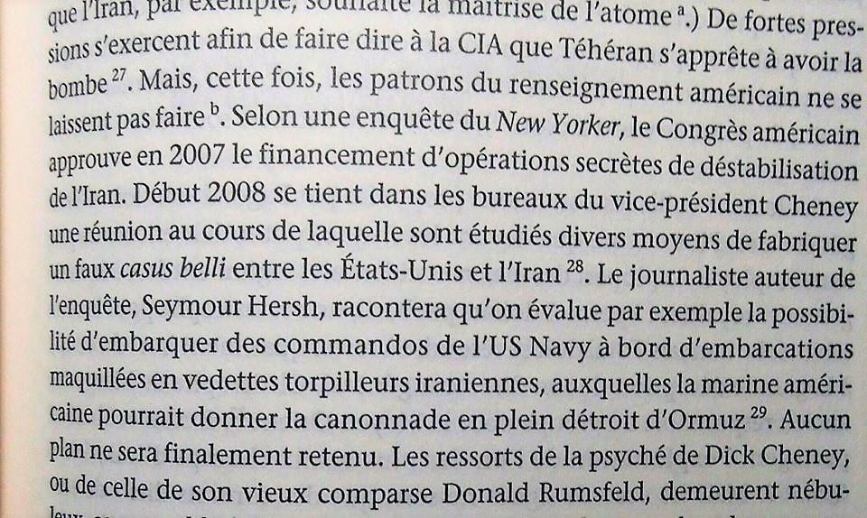 Il y a 11 ans, la CIA avait réfléchi à un attentat sous faux pavillon commis par l'US Navy contre des pétroliers dans le détroit d'Ormuz sous la forme d'embarcations maquillées en vedettes torpilleurs iraniennes.