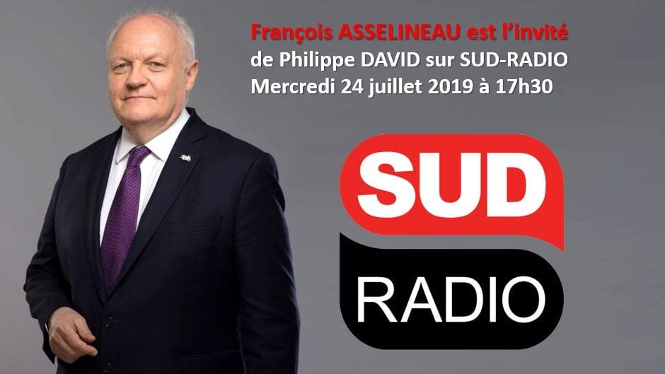 François Asselineau était sur Sud-Radio ce 24 juillet pour participer au débat autour de la question : « Ecologie: le gouvernement se moque-t-il des Français ? »