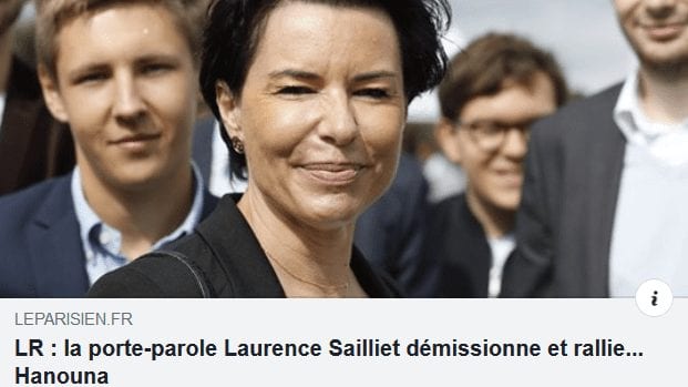 La nécrose de la scène politique s'accélère : Laurence Sailliet, porte-parole des « Républicains », quitte LR et se fait embaucher par… Cyril Hanouna sur C8 !