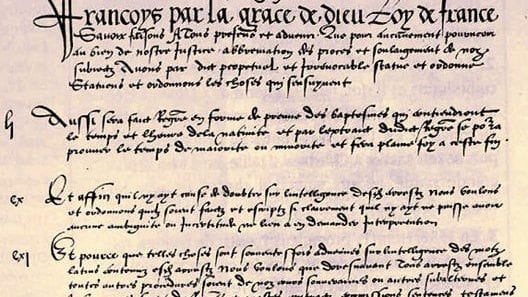 10 AOÛT 2019 : 480e ANNIVERSAIRE DE L'ORDONNANCE DE VILLERS-COTTERÊTS DU 10 AOÛT 1539.