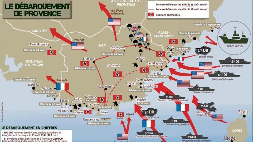 15 août 2019 : IL Y A 75 ANS, LE DÉBARQUEMENT DE PROVENCE.