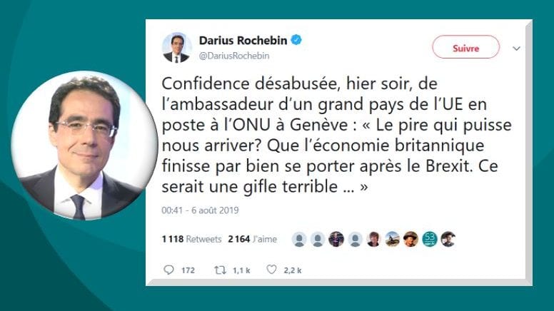 Darius Rochebin, l'un des plus grands journalistes suisses, révèle la confidence explosive d'un ambassadeur d'un grand pays de l'UE…