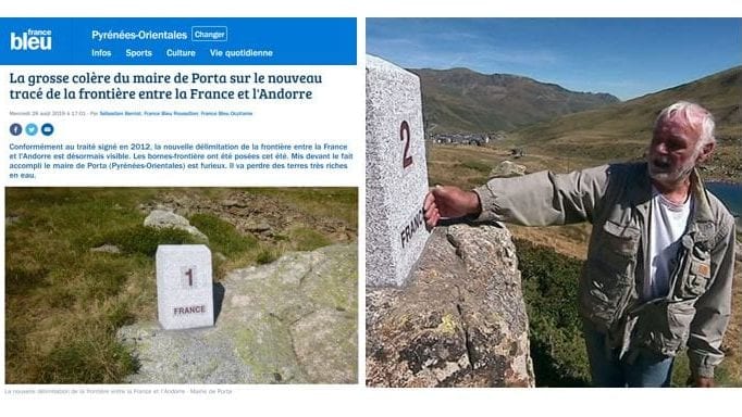 COMMUNIQUÉ DE PRESSE DU 14 SEPTEMBRE 2019 – 18h00. == L'UPR s'indigne de la cession de 24 hectares de territoire français à Andorre sans l'accord des populations concernées, en violation de l'article 53 de la Constitution.