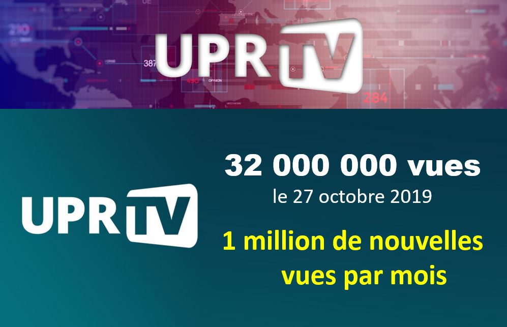 UPR-TV a franchi le cap des 32 millions de vues cumulées