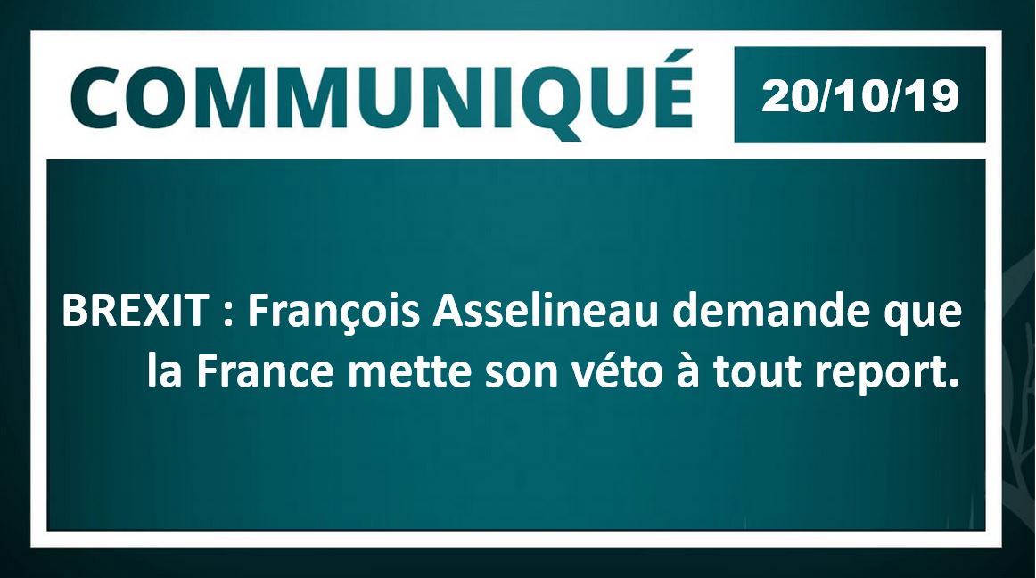 La France doit mettre son véto à tout report du Brexit