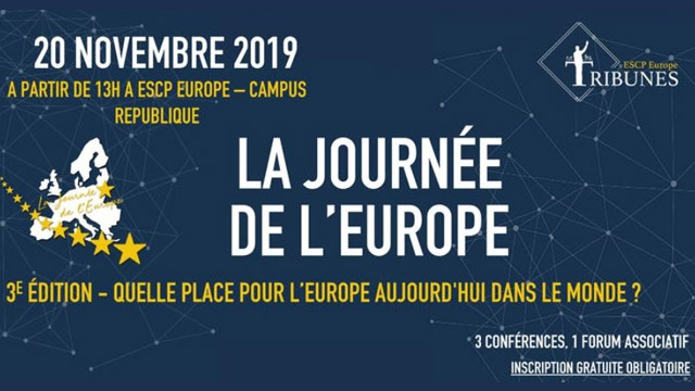 François Asselineau sera invité à la 3ème Journée de l'Europe de l'ESCP ce mercredi 20 novembre