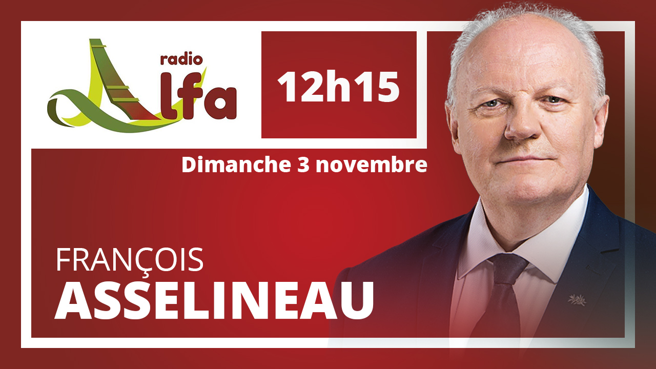 François Asselineau sera l'invité d'Artur Silva sur Radio Alfa ce dimanche 3 novembre