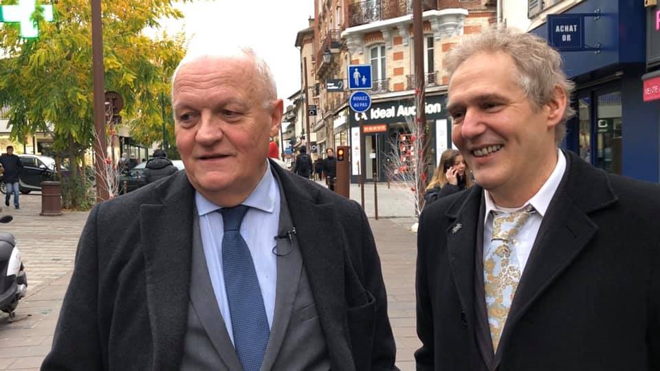 Soutien de François Asselineau à Olivier Gamichon à Colombes
