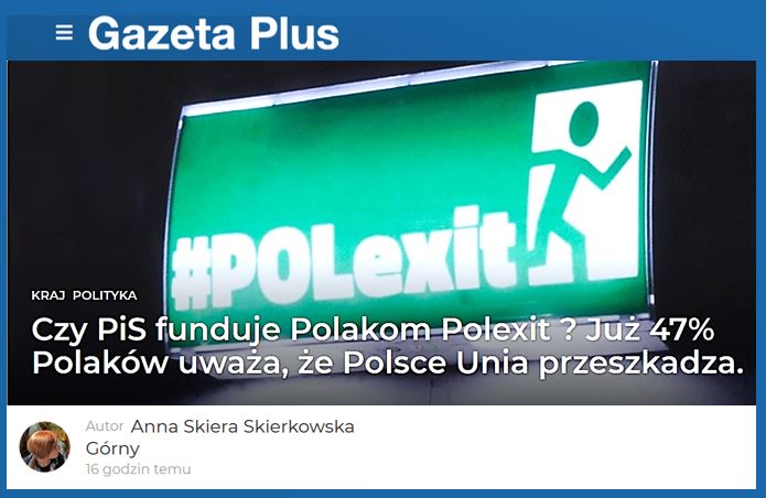 47 % des Polonais favorables au POLEXIT