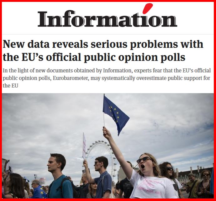 Dagbladet Information révèle que l'Eurobaromètre surestime le soutien public à l'UE