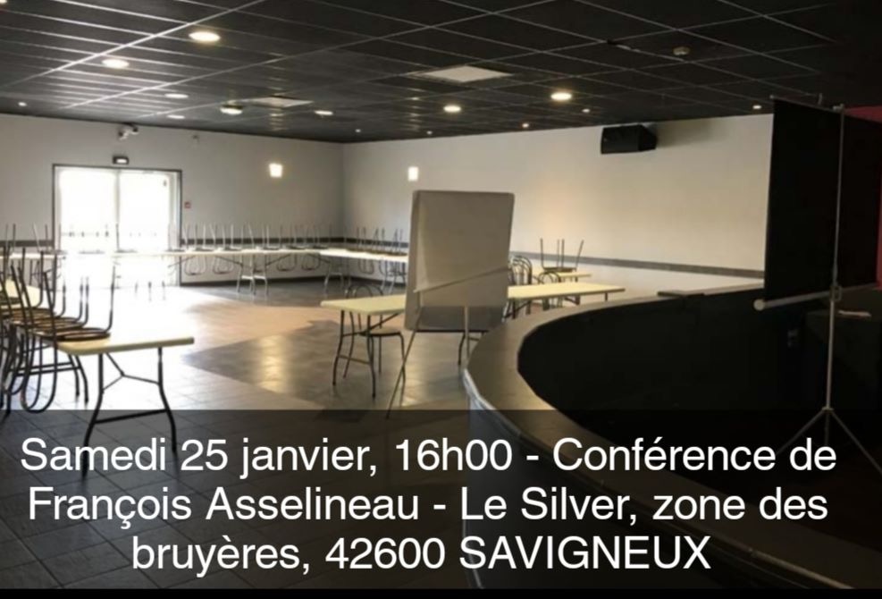 Annonce de la réunion publique à Montbrison