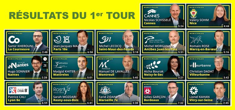 Les résultats du premier tour des Municipales 2020