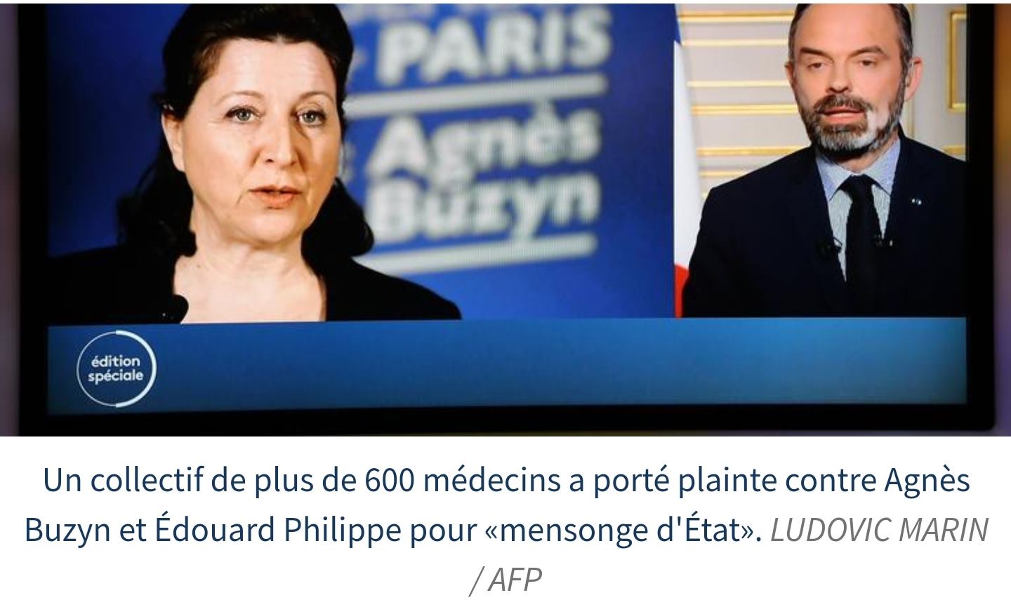 Plus de 600 médecins portent plainte contre Édouard Philippe et Agnès Buzyn devant la CJR