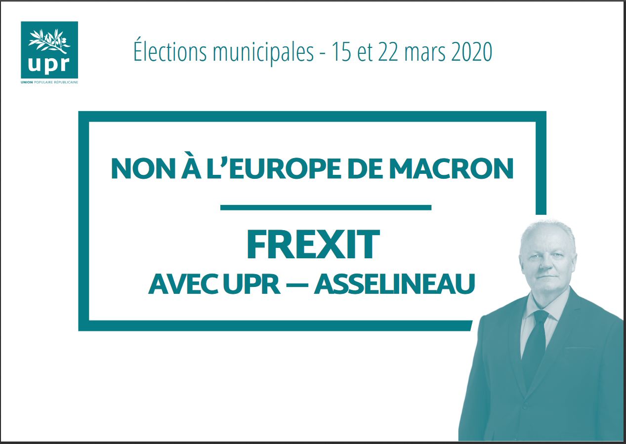 Pas de liste UPR dans votre commune ? Faites notre promotion  avec ce bulletin de vote spécial !