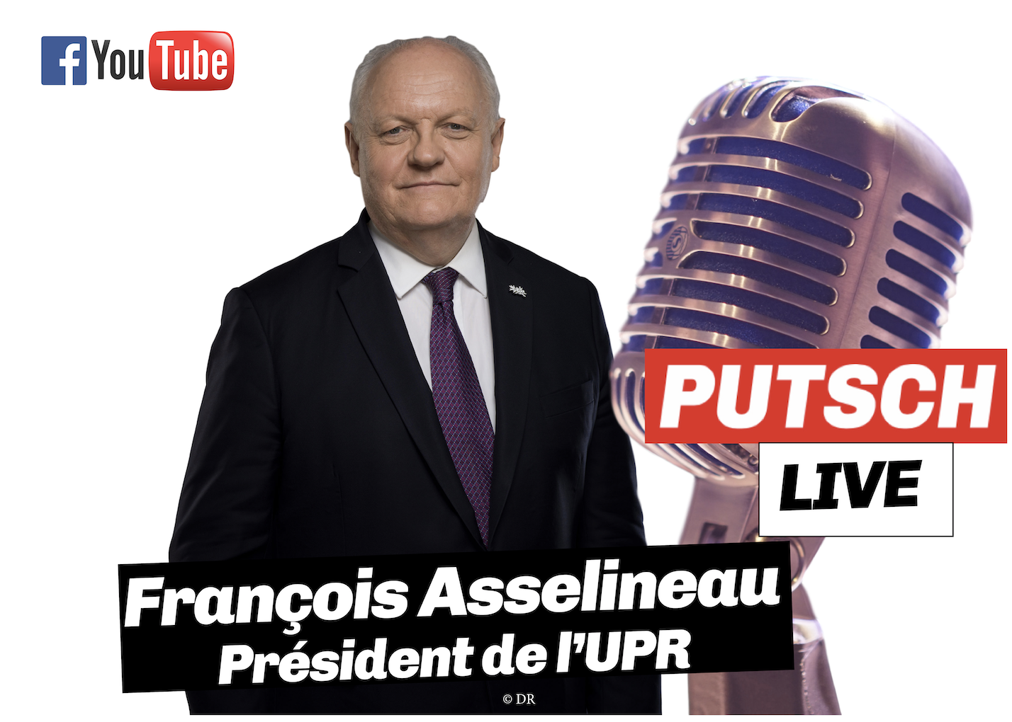 François Asselineau invité de Nicolas Vidal sur Putsch Média – 20/04/2020