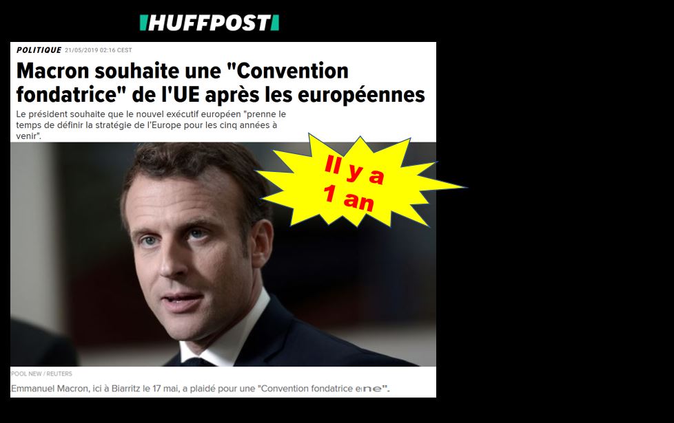 Qui se souvient de la « Convention fondatrice européenne » de Macron ?