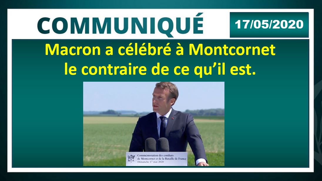 Macron a célébré à Montcornet le contraire de ce qu’il est