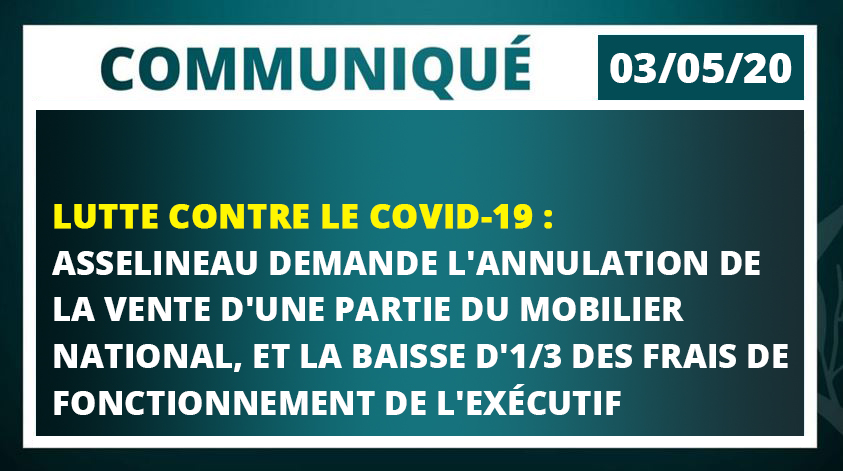 Annulons la vente d'une partie du Mobilier national et baissons d'un tiers les frais de fonctionnement de l'exécutif