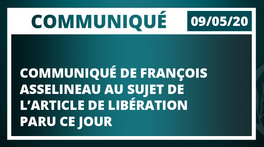 L'article de Libération paru ce jour