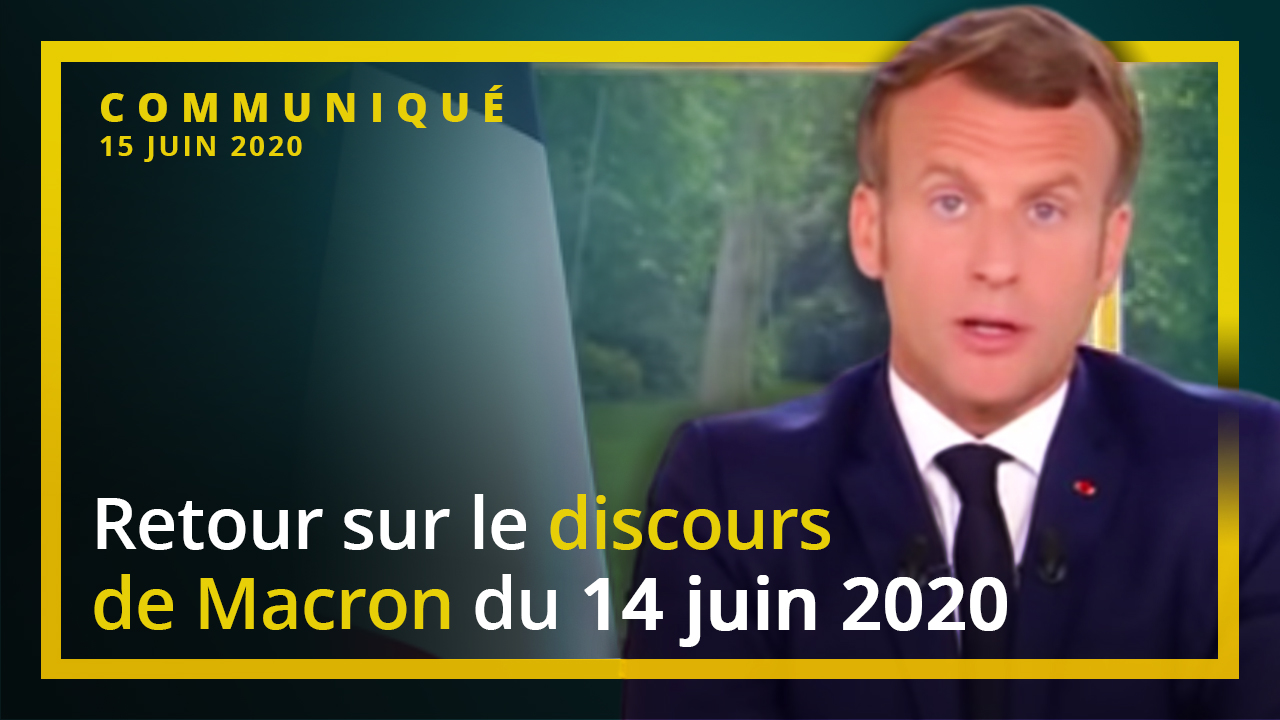 Un discours verbeux et manipulatoire de Macron de plus