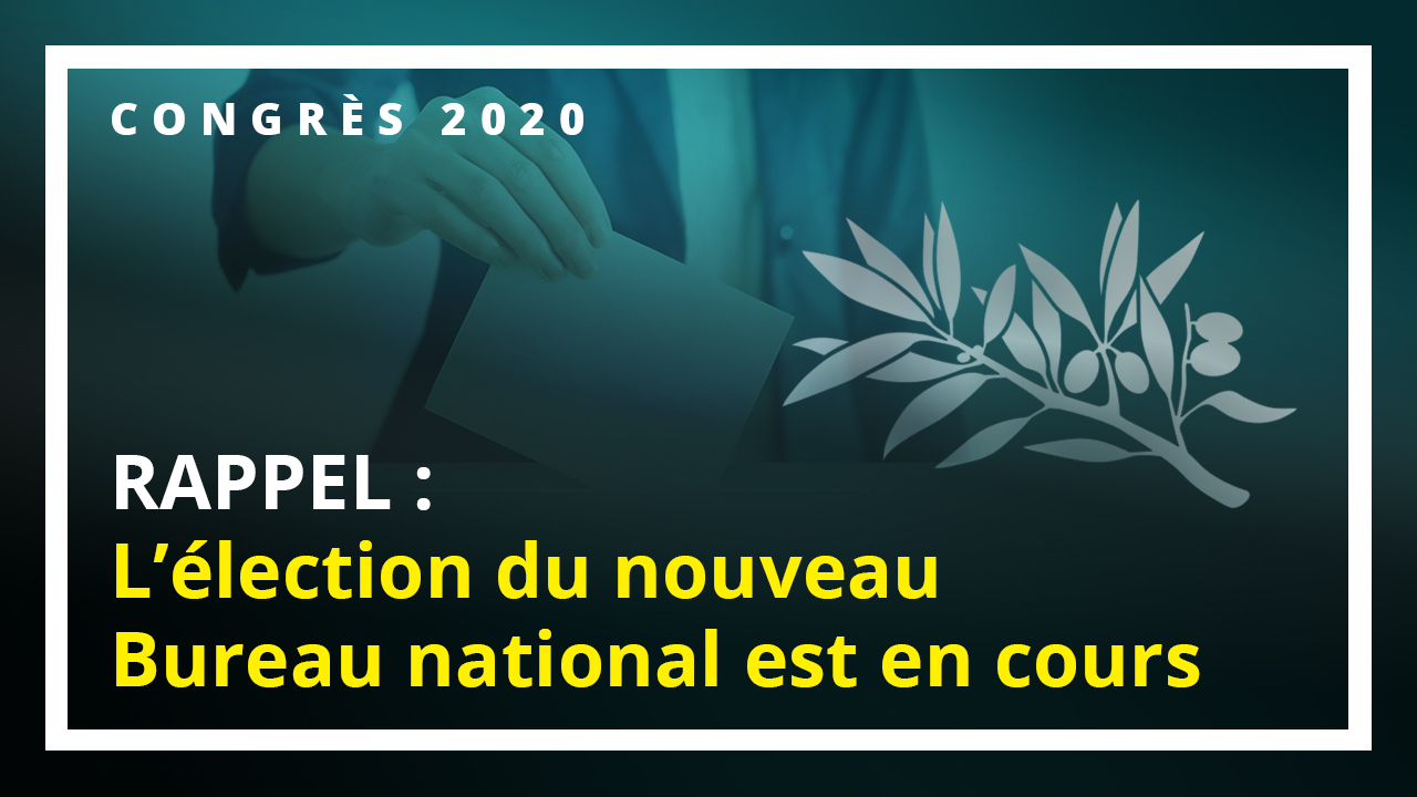 L'élection du nouveau Bureau politique vient de débuter