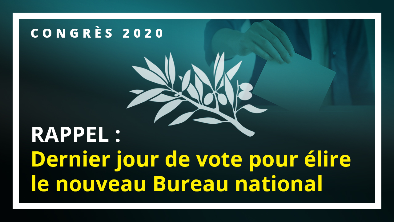 Dernier jour de vote pour élire le nouveau Bureau politique