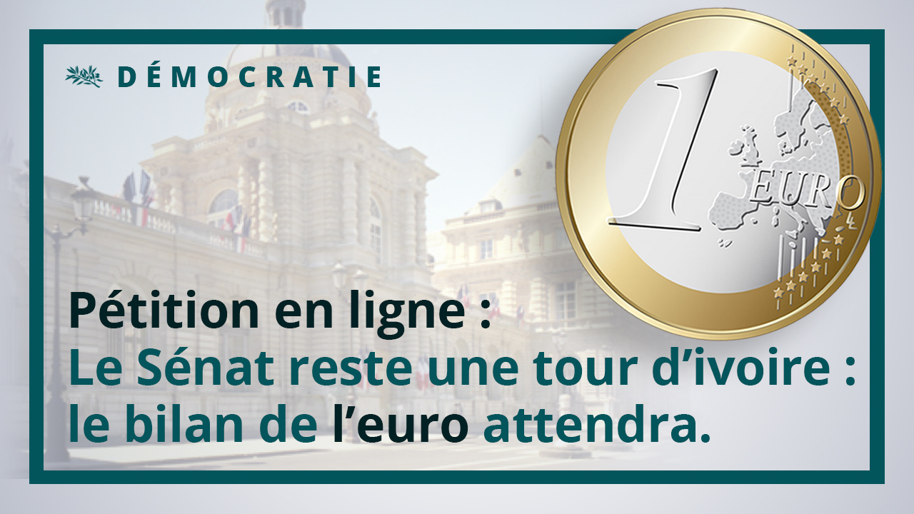 Le Sénat reste une tour d'ivoire : le bilan officiel de l'euro attendra