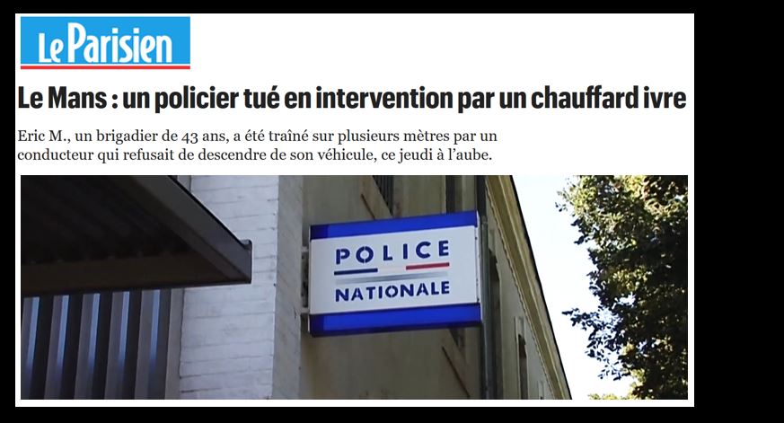 Encore un policier tué en service : hommage aux forces de l'ordre