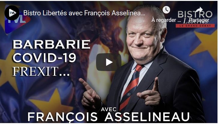 François Asselineau invité de Martial Bild sur TVL – 11/09/2020