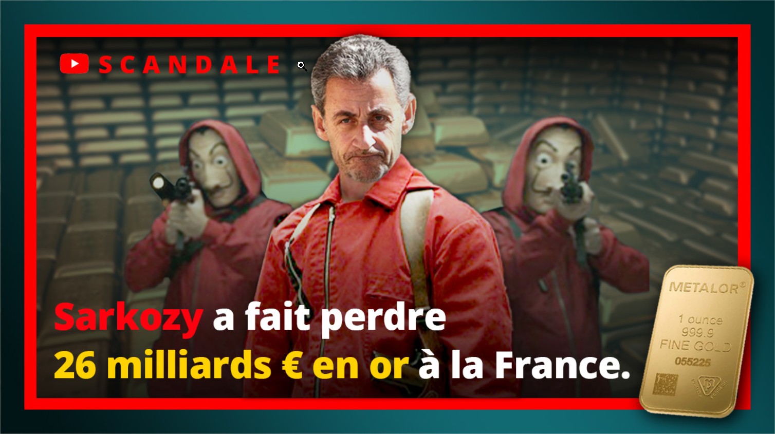 Nicolas Sarkozy a fait perdre 26 milliards € en or à la France