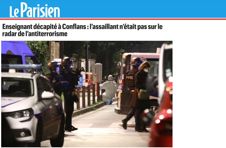 L'abominable décapitation d'un professeur d'histoire par un islamiste