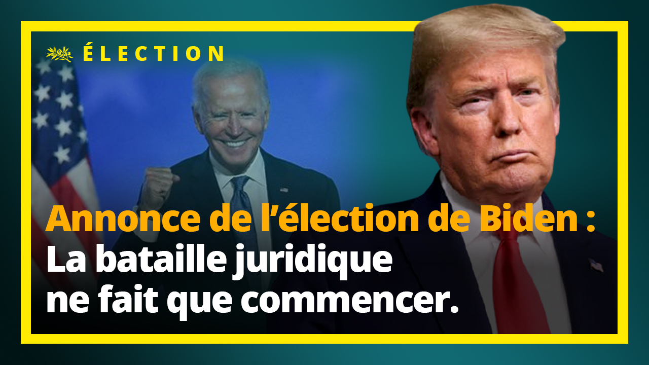 Les médias annoncent la victoire de Joe Biden, la bataille juridique s'engage