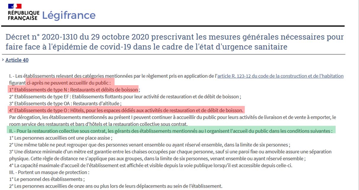 Ubu-Macron : le virus aime la gastronomie mais pas les cantines