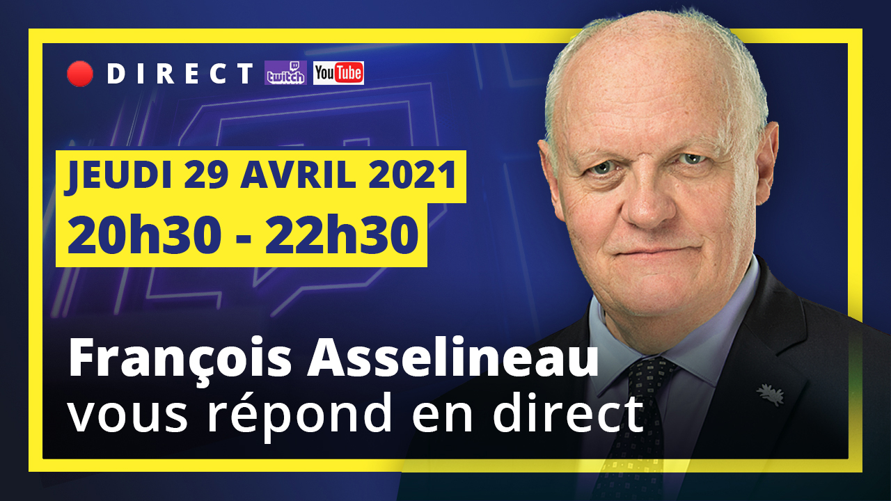 François Asselineau répond à vos questions en direct  – 29/04/2021