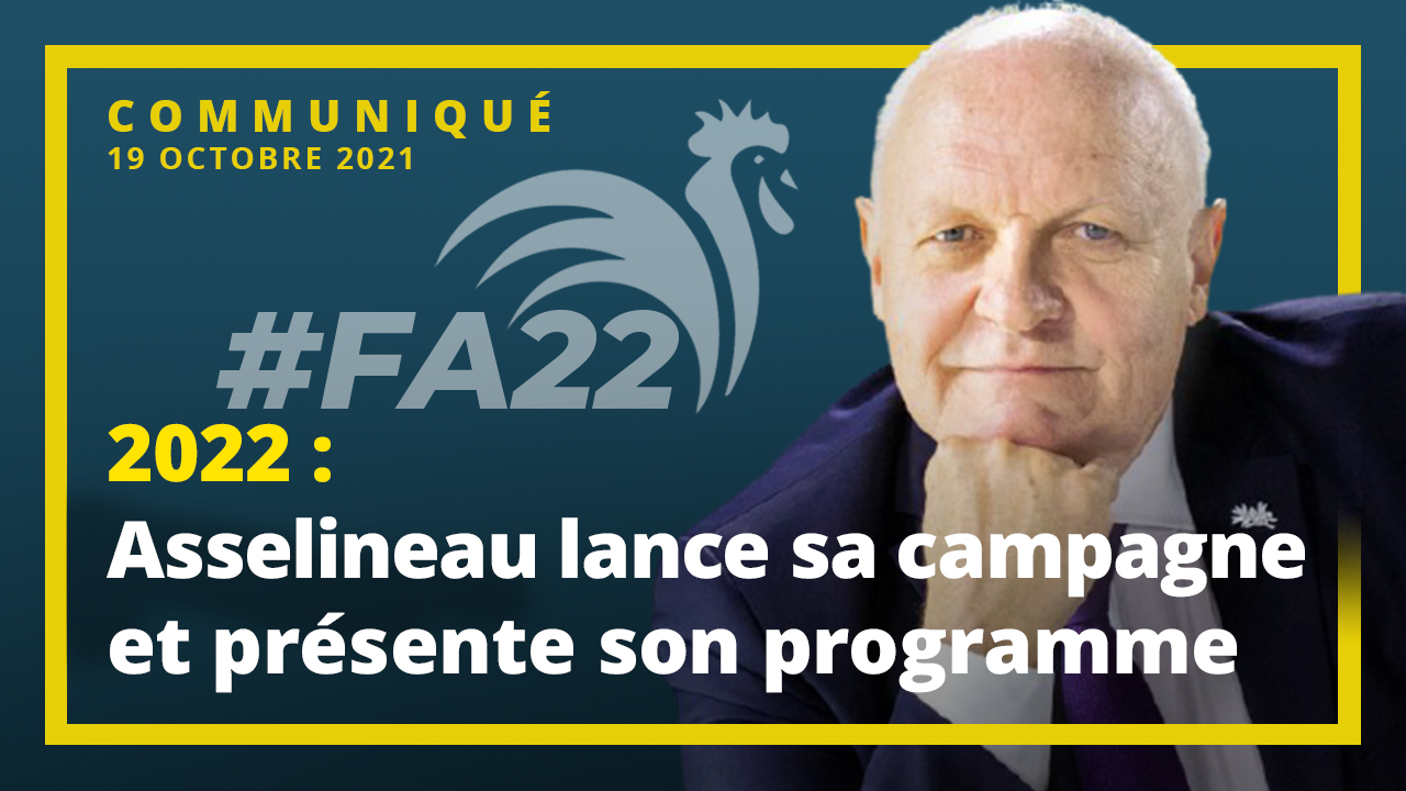 François Asselineau lance sa campagne présidentielle et présente son programme