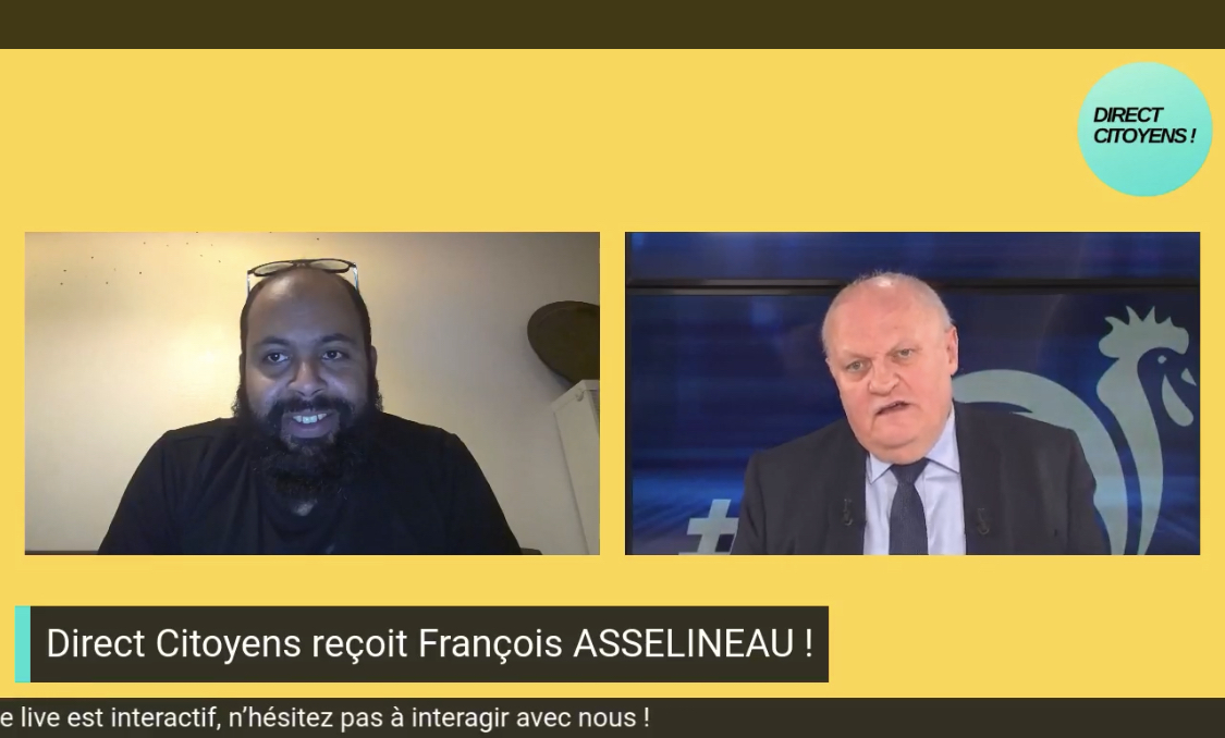 François Asselineau invité sur Direct Citoyens – 03/11/21