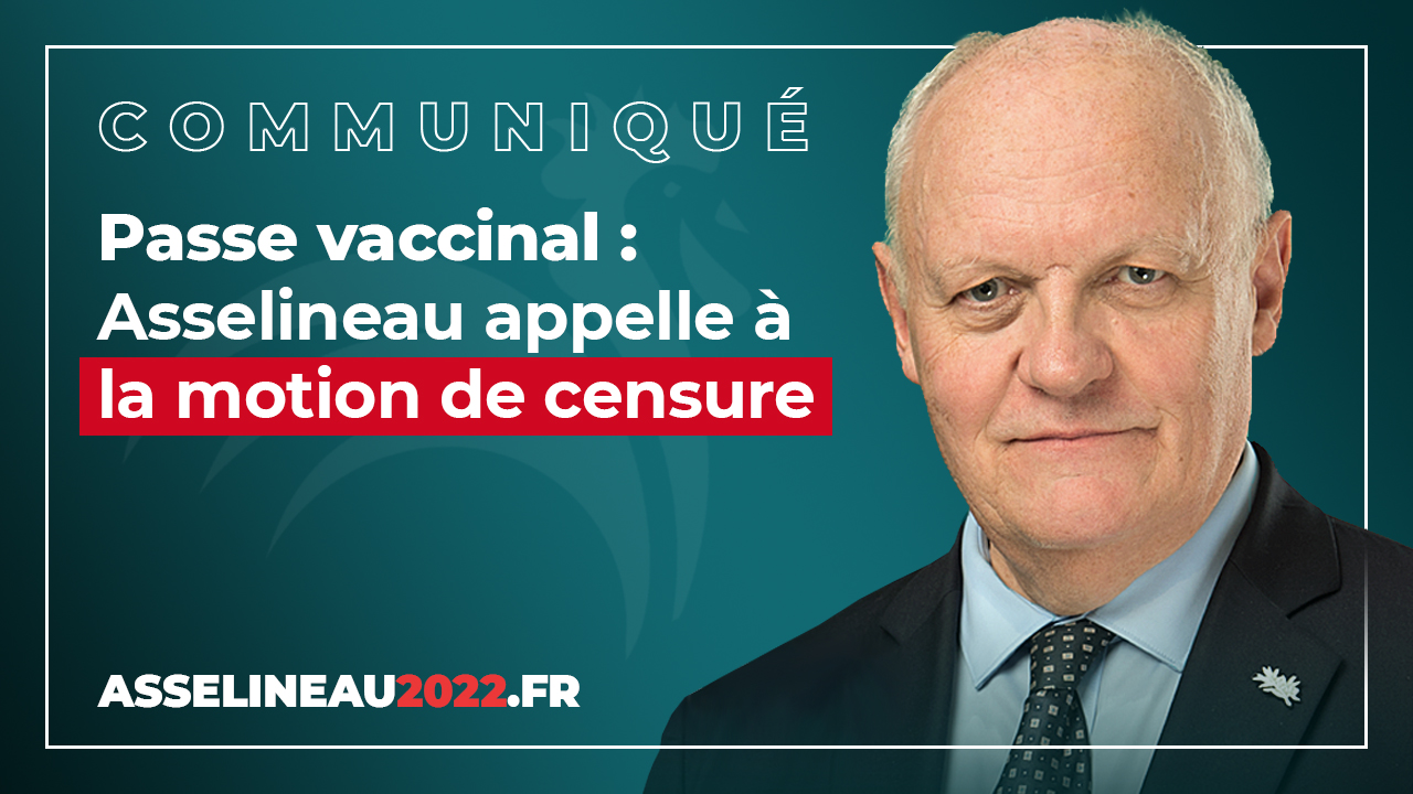 François Asselineau appelle à la motion de censure pour bloquer le passe-sanitaire