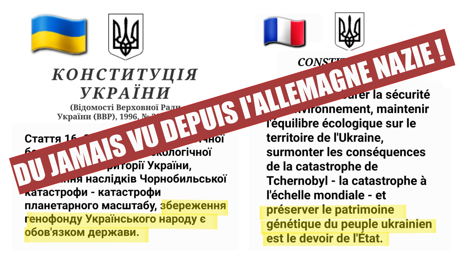 La préservation raciale de l'Ukraine : nos valeurs, vraiment ?