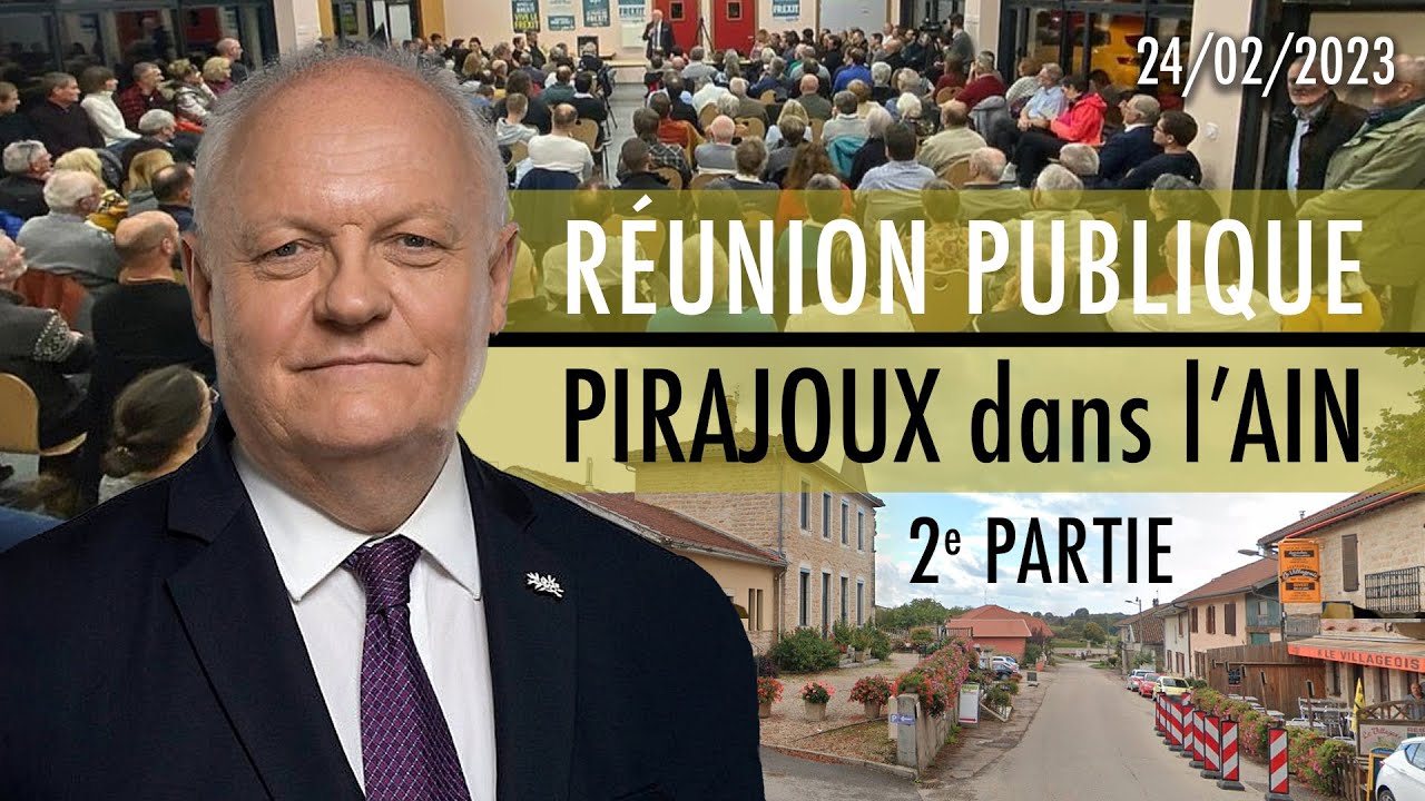 Réunion publique de François Asselineau à Pirajoux – 2/2