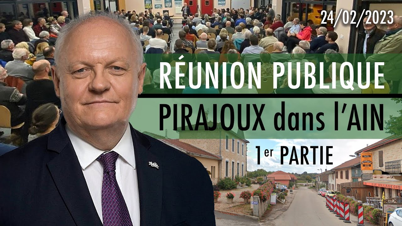 Réunion publique de François Asselineau à {{Pirajoux}} – 1/2