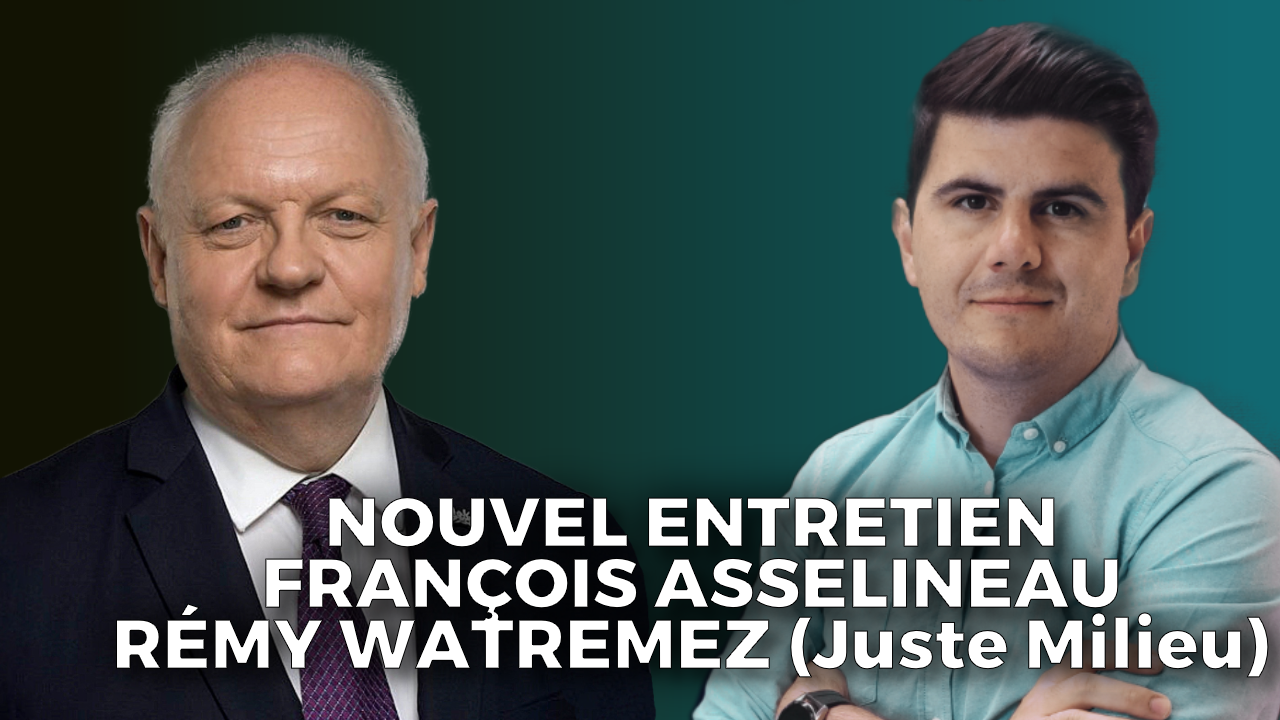 François Asselineau invité de Rémy Watremez sur Juste Milieu – 04/04/2023